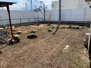 碧南市 空き家 庭 草刈り 施工後